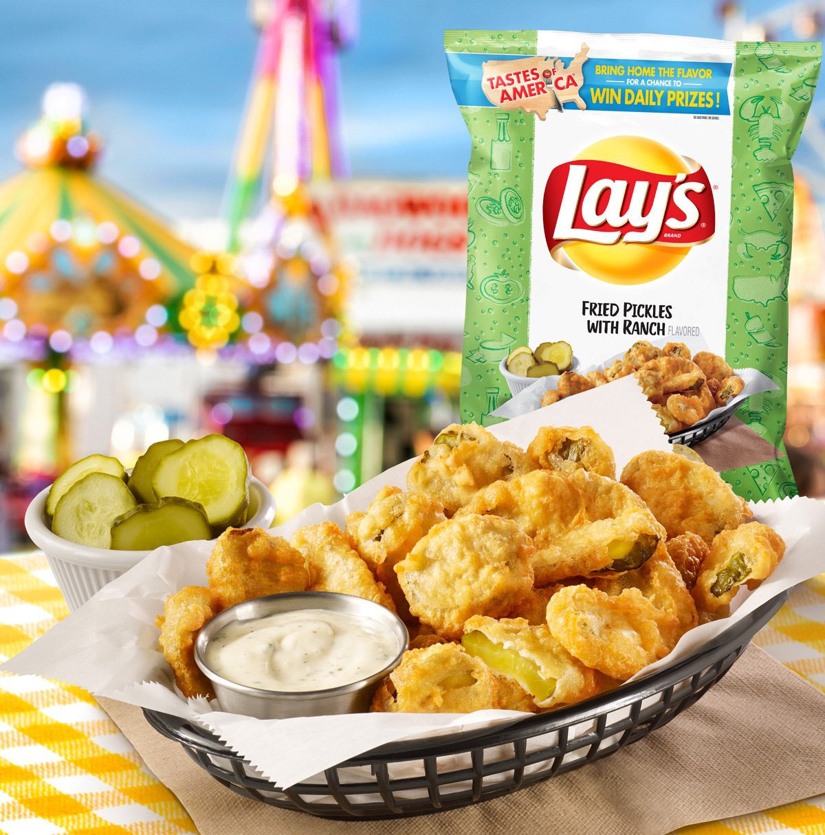 Lay's Fried Pickles with Ranch Potato Chips