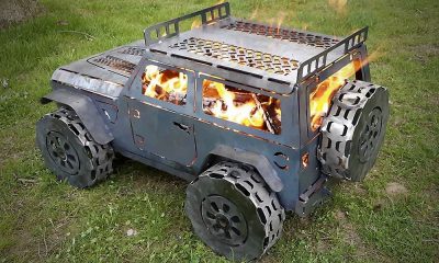 Jeep Wrangler Chiminea Fireplace